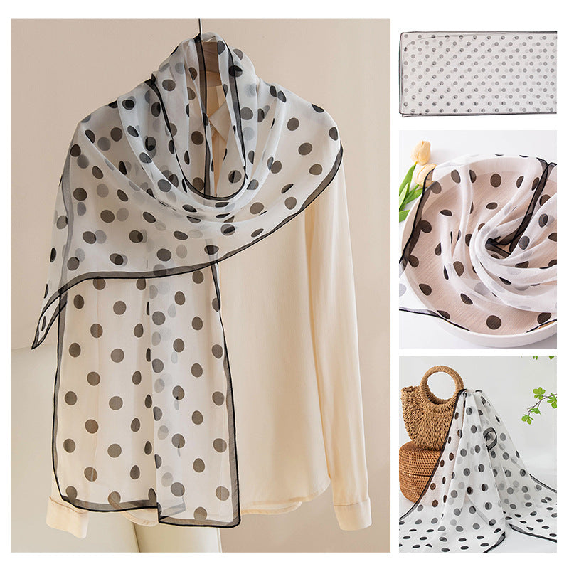 Silk Scarf Women's Mulberry Silk Printed Shawl