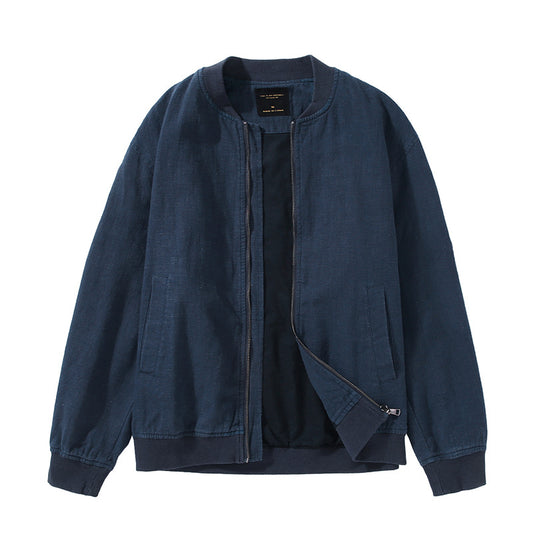 Men's Fashion Retro Ramie Casual Loose Jacket
