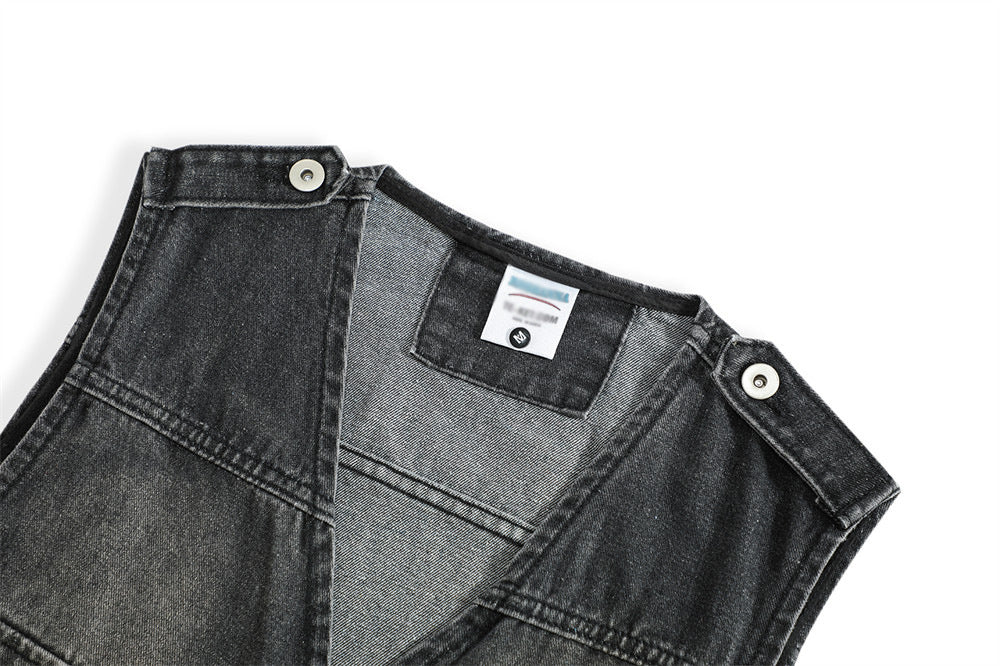 Fashion Street Functional Hole Frock Vest Male