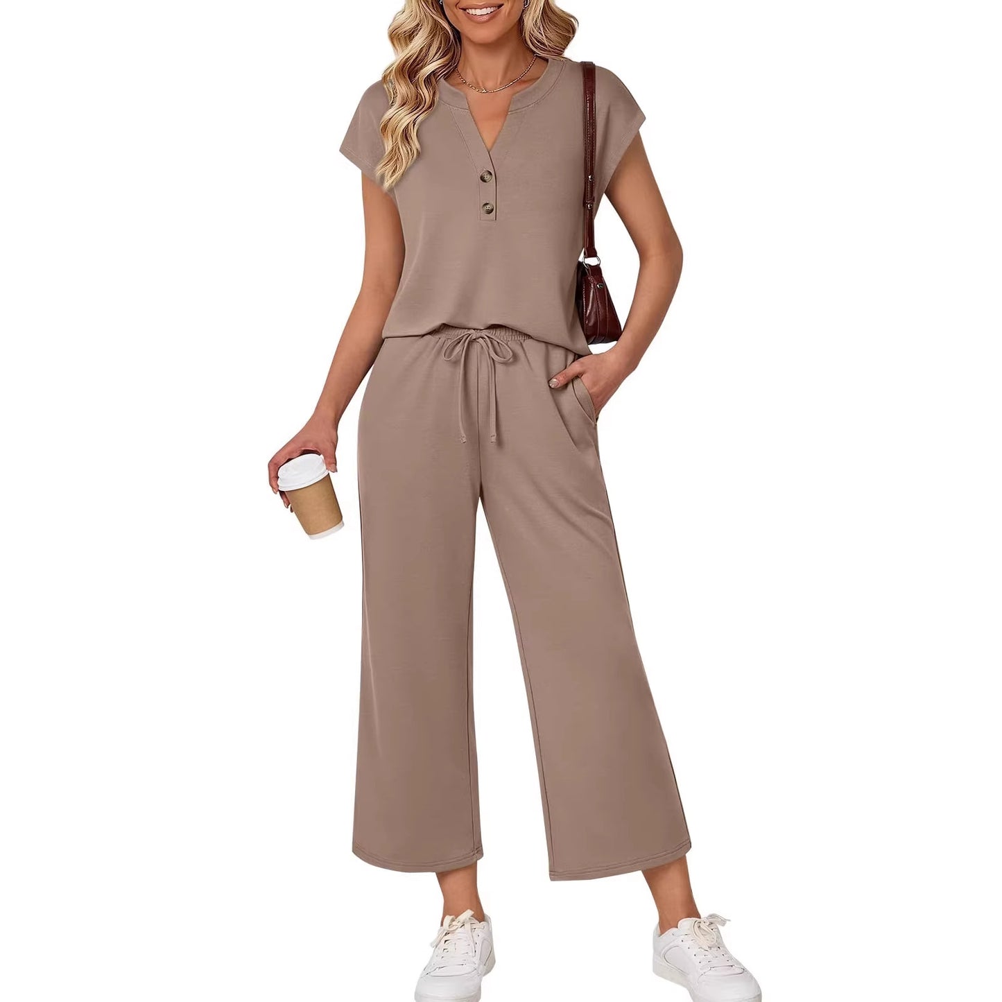 Casual Womens Two-piece Outfit Set