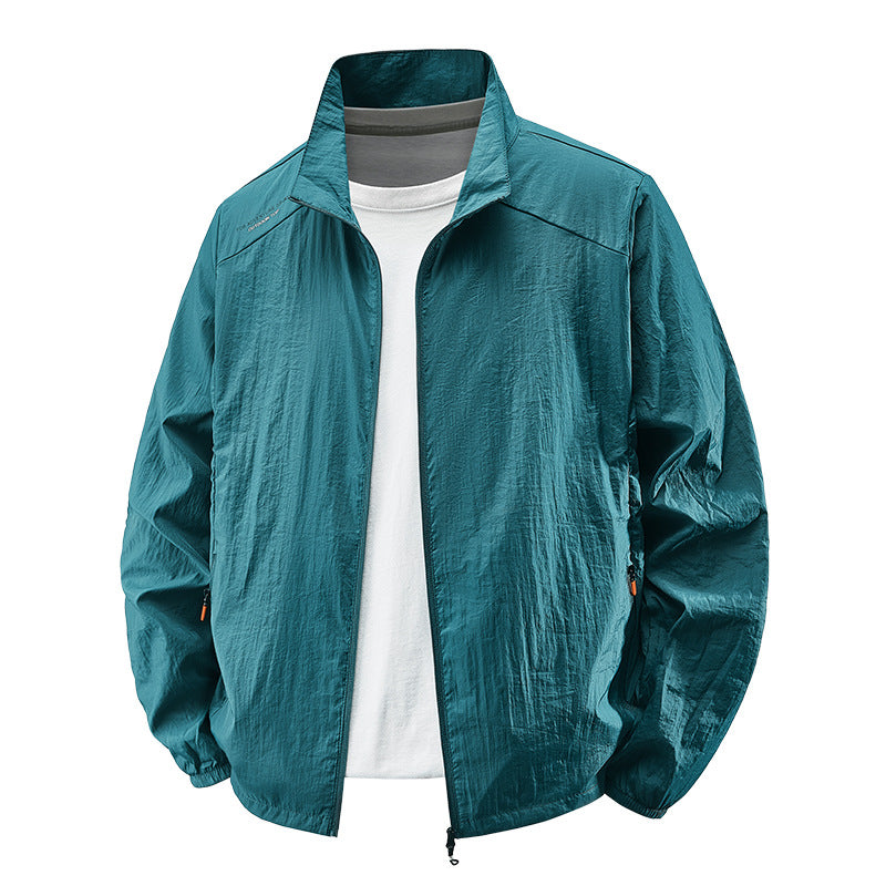 Mens Lightweight Casual Large-size Sun-protective Jacket