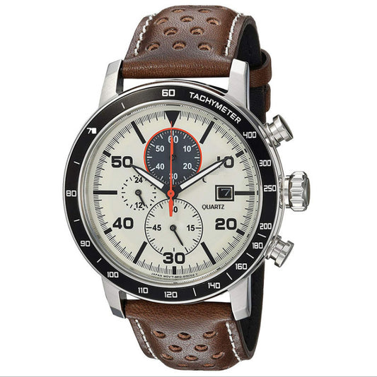 Six Needle City Fashion Business Men's Quartz Belt Watch
