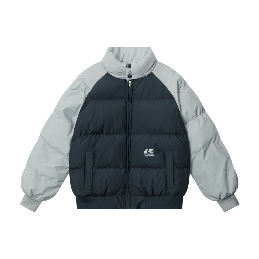 Men's Thick Warm Fashion Brand Splicing Coat