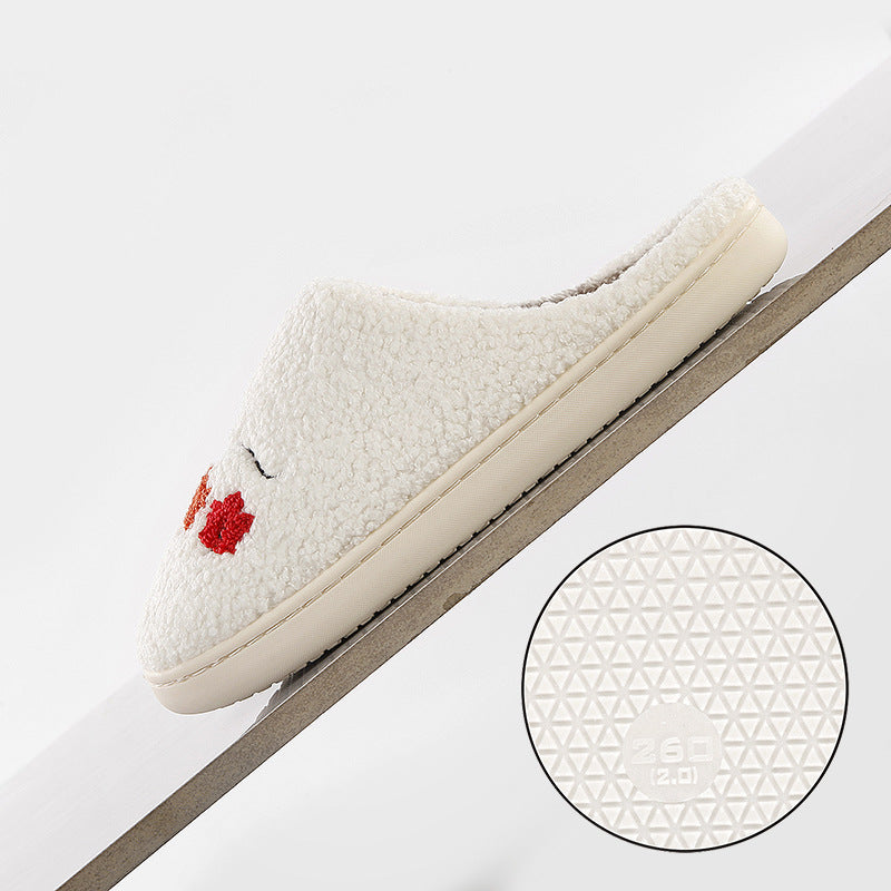 Women's Warm Winter Cotton Slippers With Thick Soft Sole And Anti-Slip