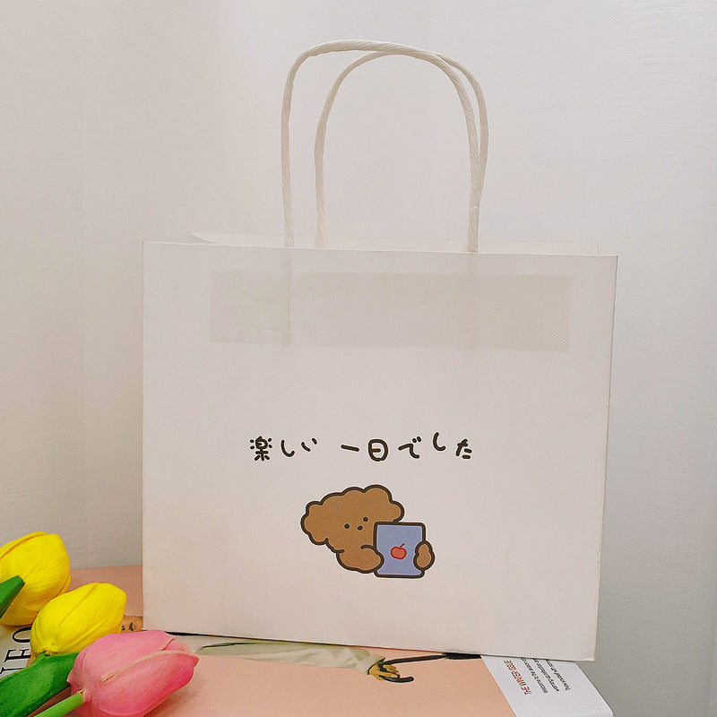 Cute Ins Exquisite Korean Style Cartoon Paper Tote Bag