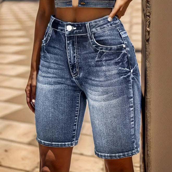 Women's Embroidered Denim All-matching Slim Fit Jeans