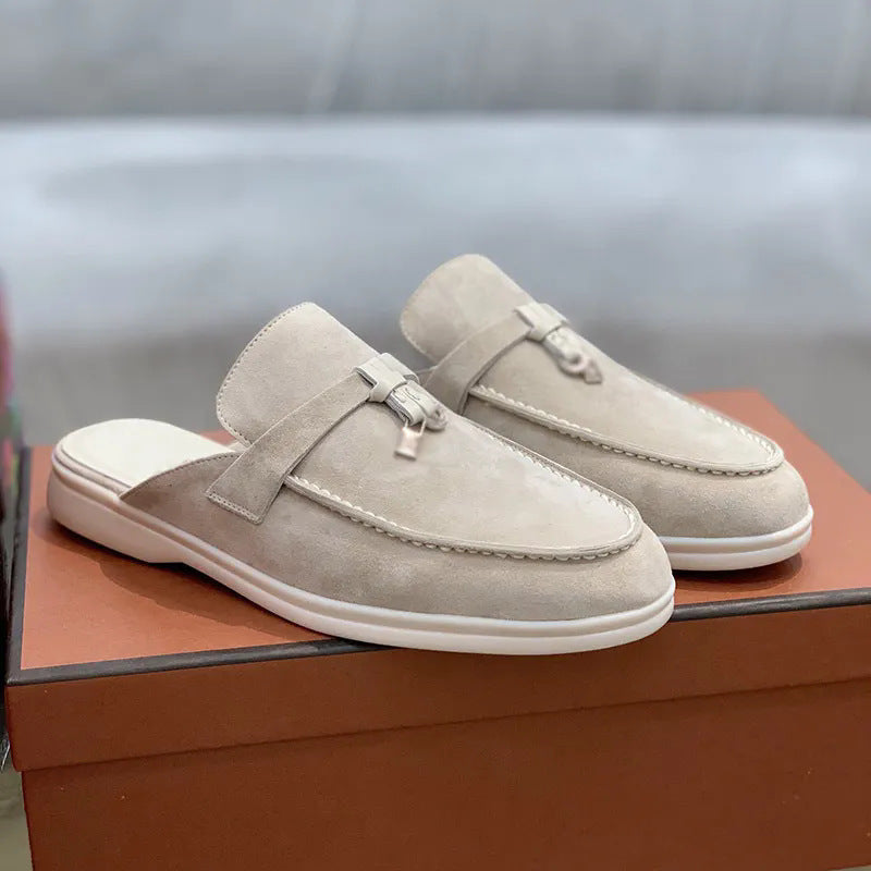 Lightweight Closed-toe Slippers Casual Large Size Flats