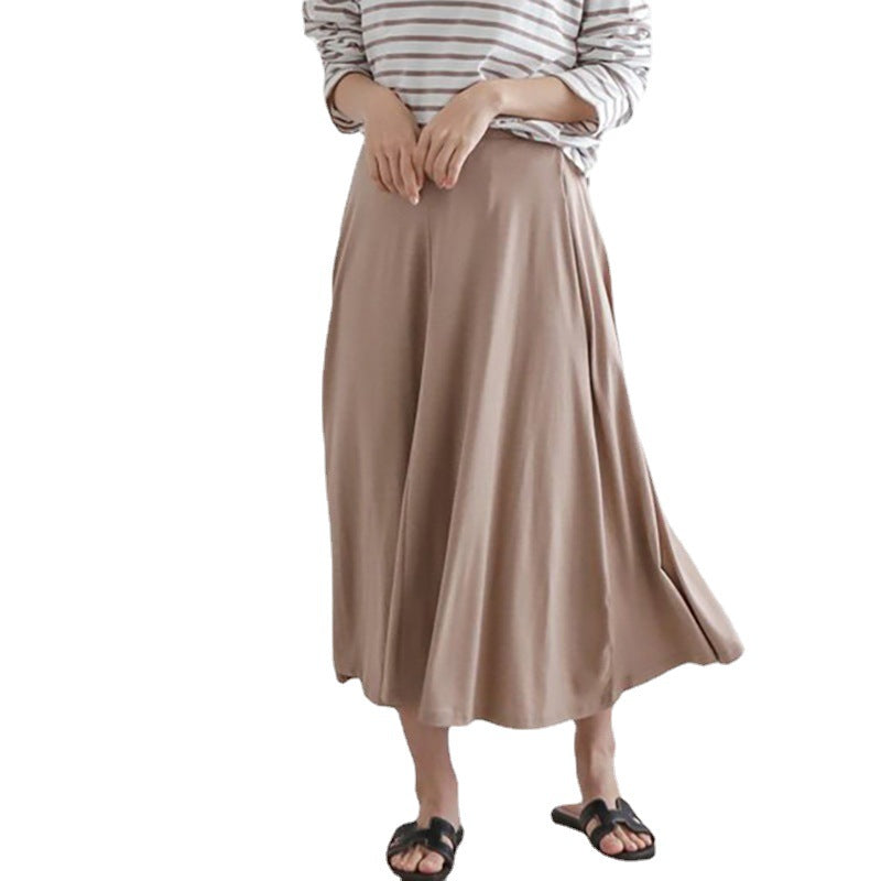 Spring And Summer Women's Large Swing Flare Skirt Long
