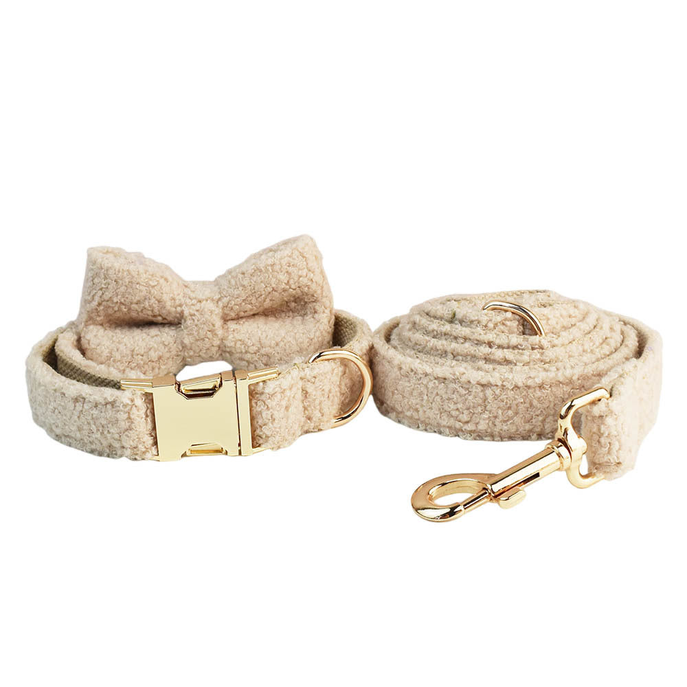 Creative And Minimalist Cream Style Pet Collar And Harness