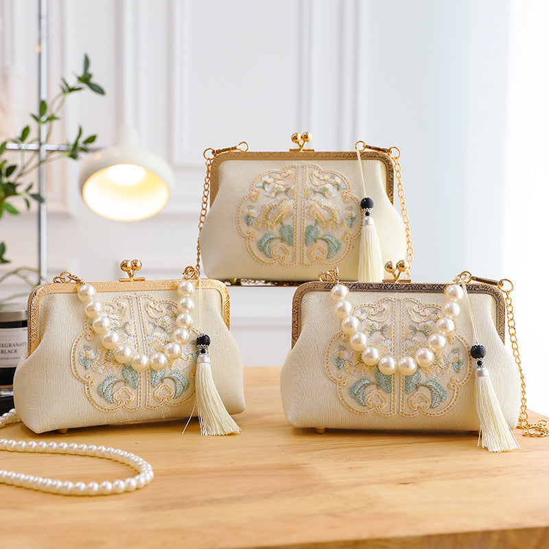 Embroidered Chinese-style Handbag Women's Bag Shoulder And Crossbody