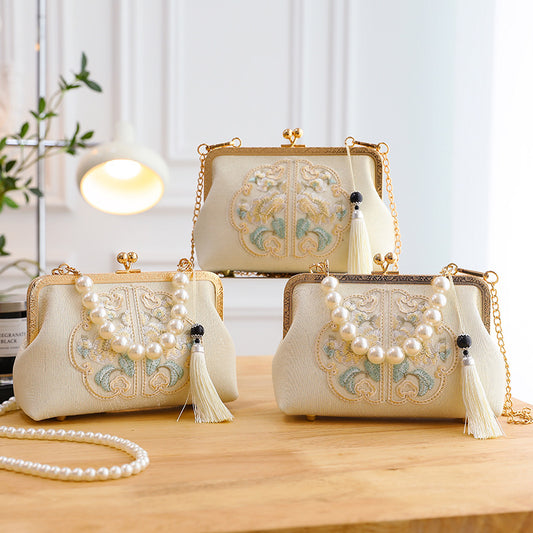 Embroidered Chinese-style Handbag Women's Bag Shoulder And Crossbody