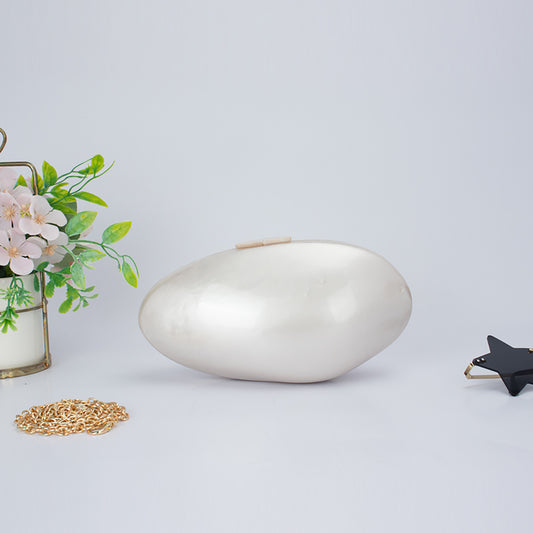 Shell Bag Dinner Wedding Clutch  Acrylic