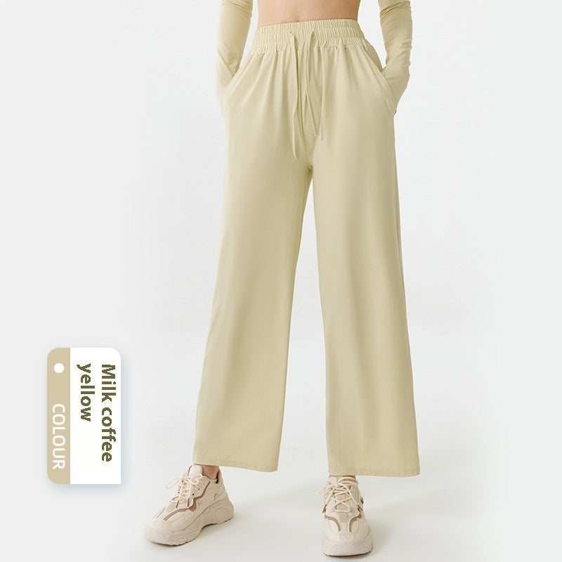 Slim Fit Breathable High Waist Workout Trousers