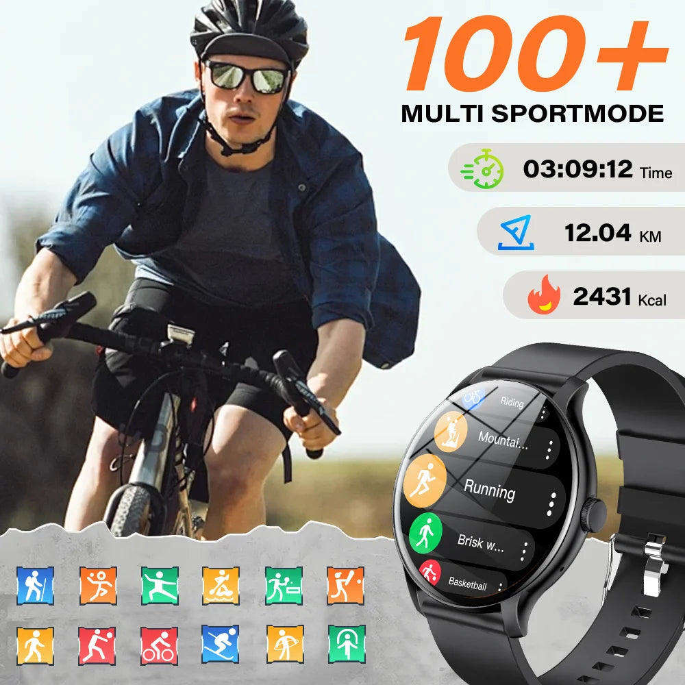 2025 New Smart Watch Bluetooth Talk 1.52-Inch Touch Screen Men'S Sports Watch Smart Watch Women'S Holiday Gift