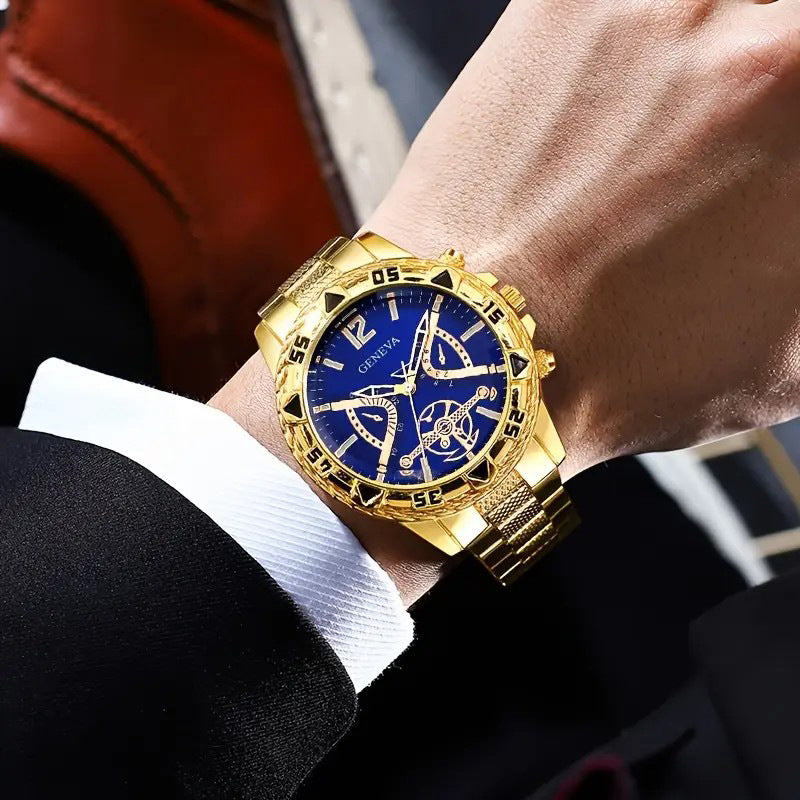 Men's Authentic Volkswagen Fully Automatic Mechanical Watch With Steel Strap