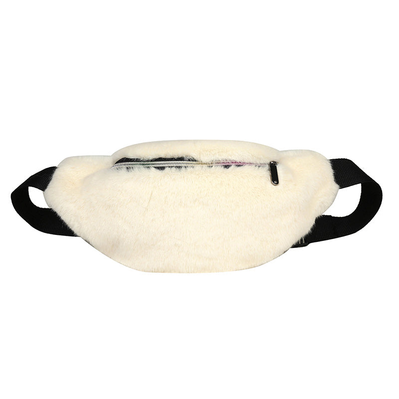 One-shoulder Messenger Bag Fluffy Chest