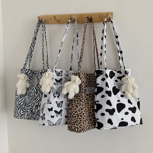 Simple Commute Canvas Bag Women's Handbag