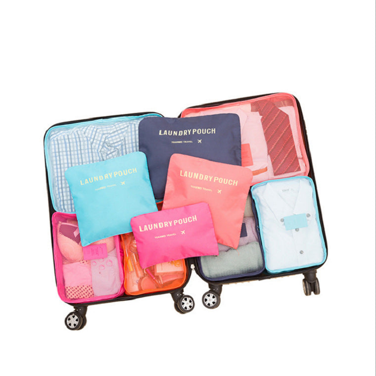 New Korean Clothes Underwear Finishing Storage Bag Multi-function Travel Storage Bag 6-piece Set Custom Six-piece Set