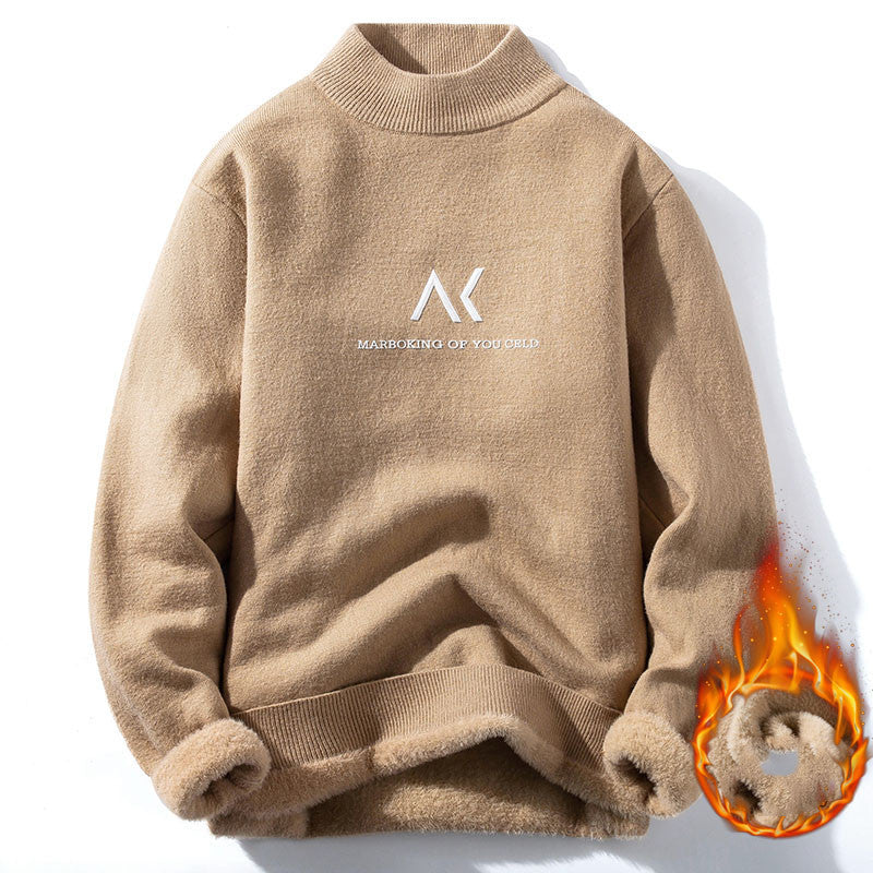Knitted Thick Plus Velvet Warm Sweater