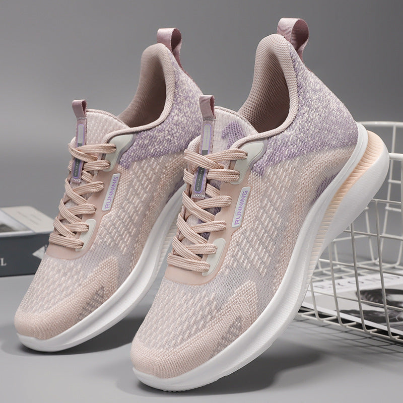 Running Shoes Breathable Soft Bottom Trend Couple Sneakers