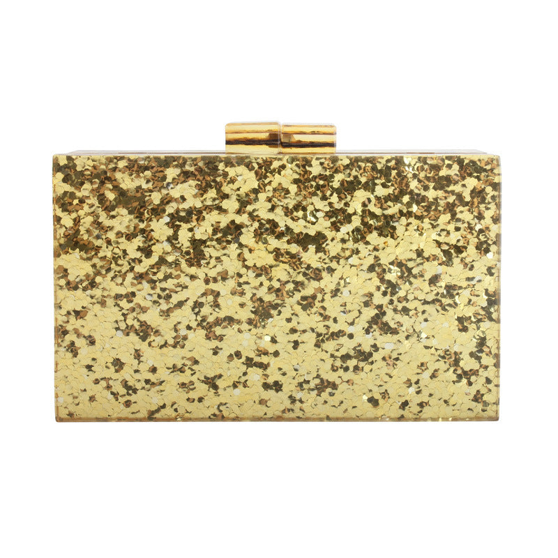New All-match Acrylic Sequin Party Clutch
