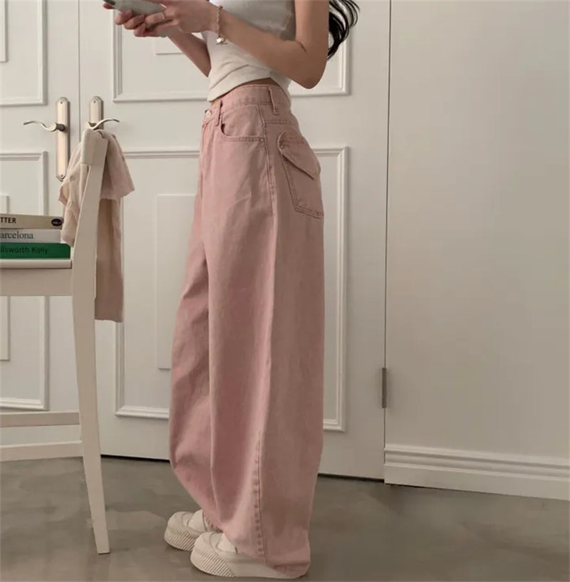 Back Heart-shaped Pocket Jeans For Women In Spring