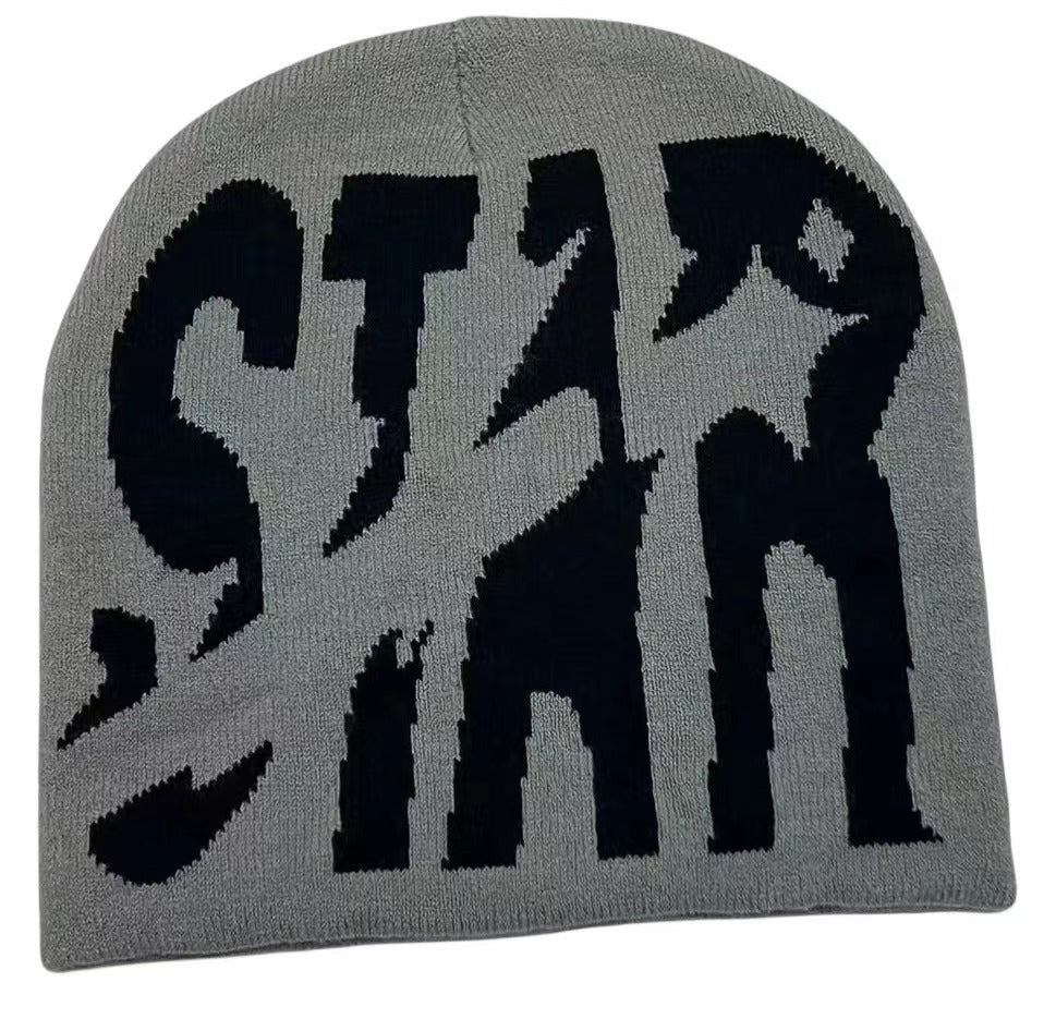 Y2g Knitted Hat Letter STAR Same Style