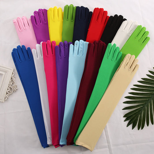 50cm Over Elbow Performance Matte Stretch Gloves