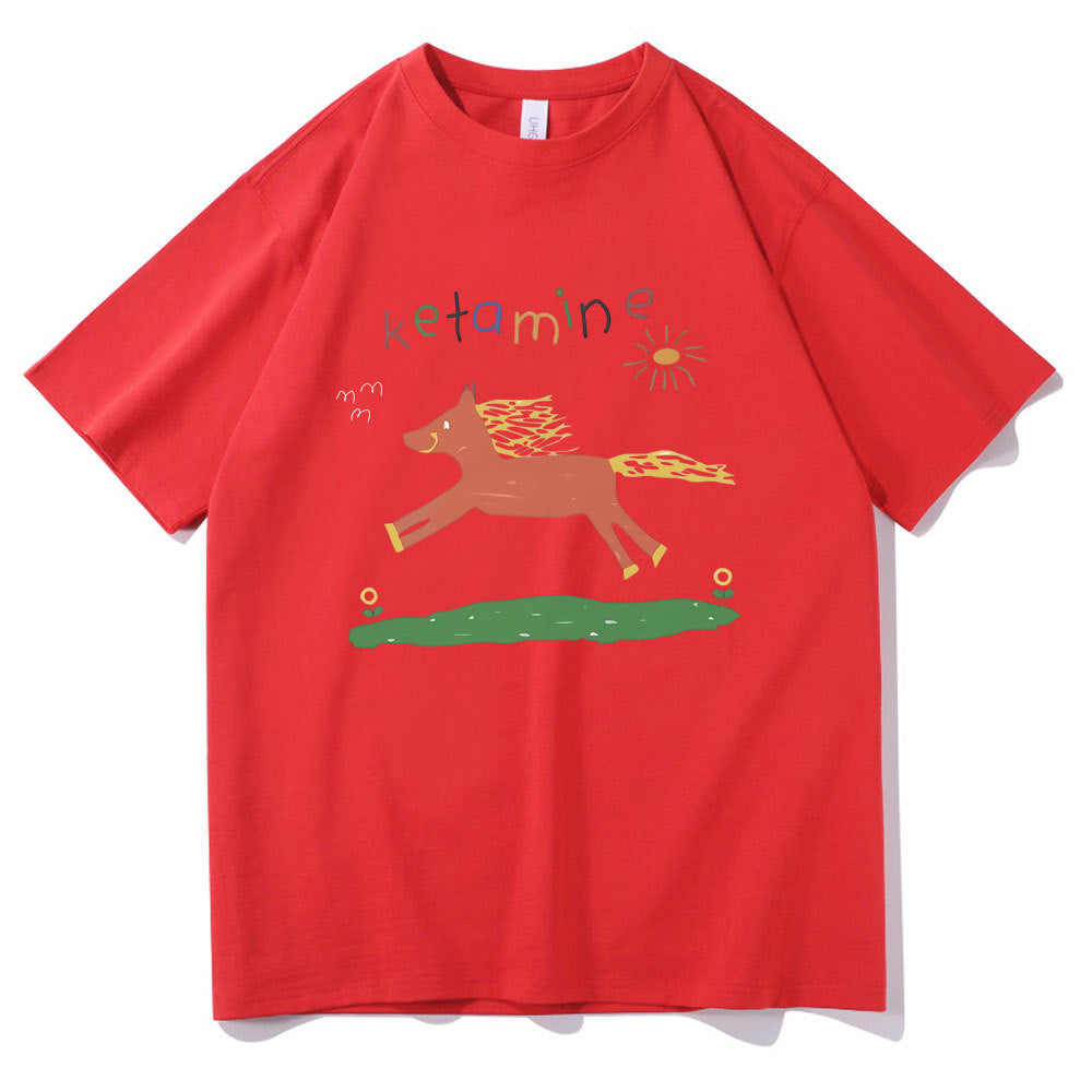 New Loose Print T-shirt Summer