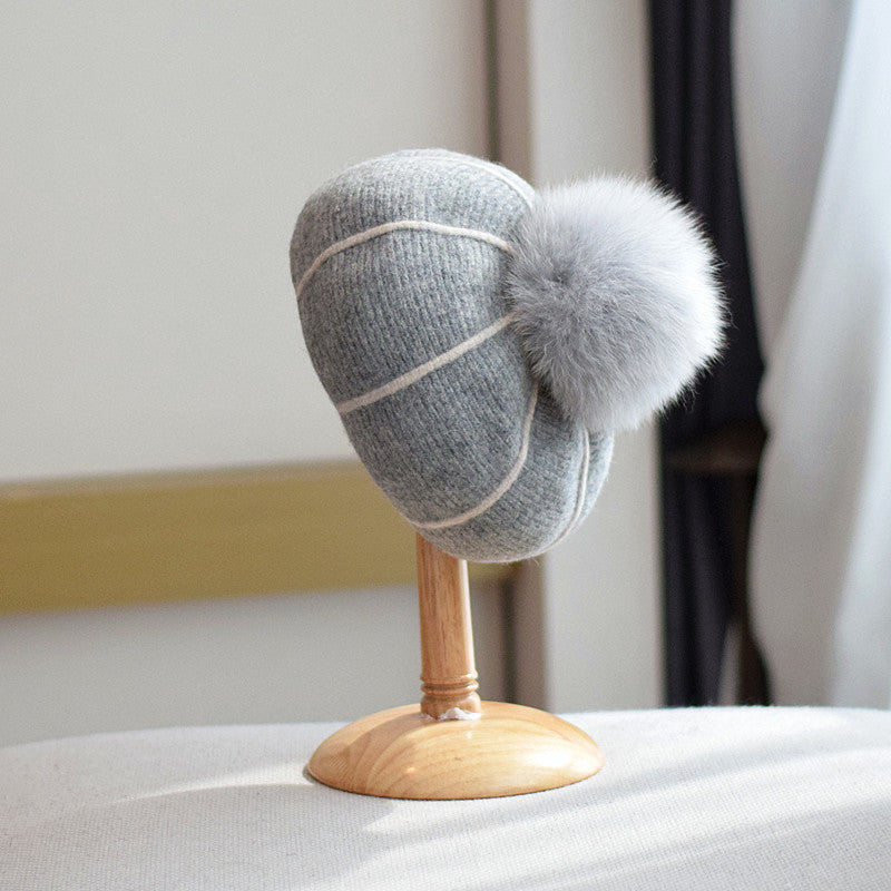 Pumpkin Wool Beret Women's Autumn And Winter