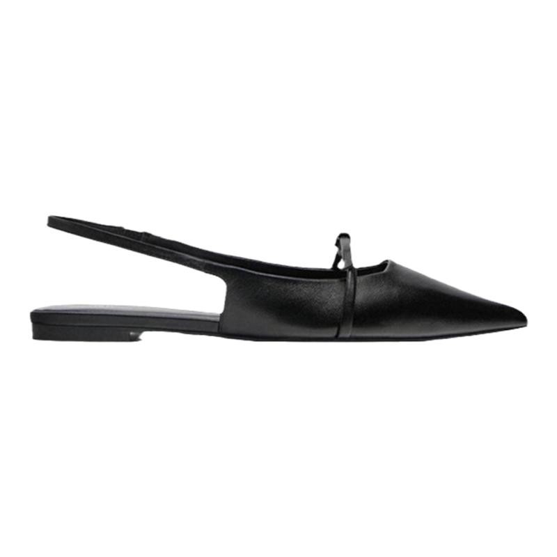 Women's Fashion Pointed Toe Toe Cap Strap Empty French Sandals