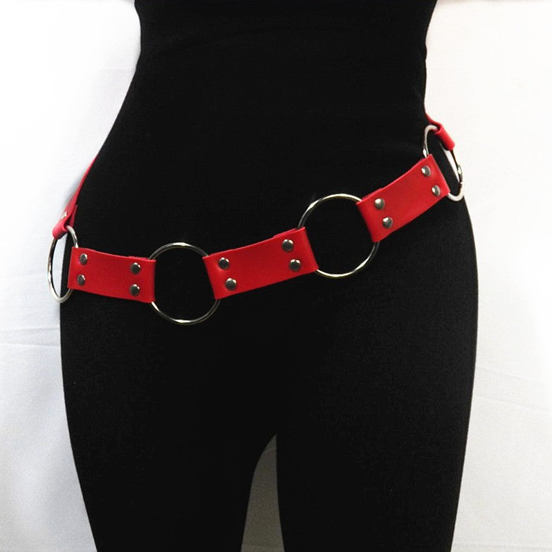 Punk Style Concave Shape Waist Chain Fire