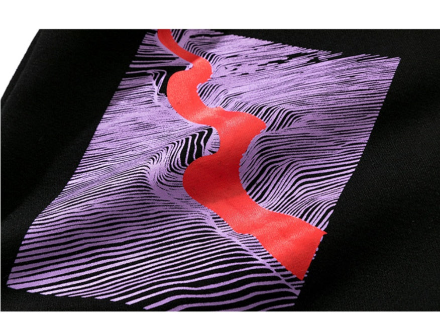 Niche Flame Print Hoodie