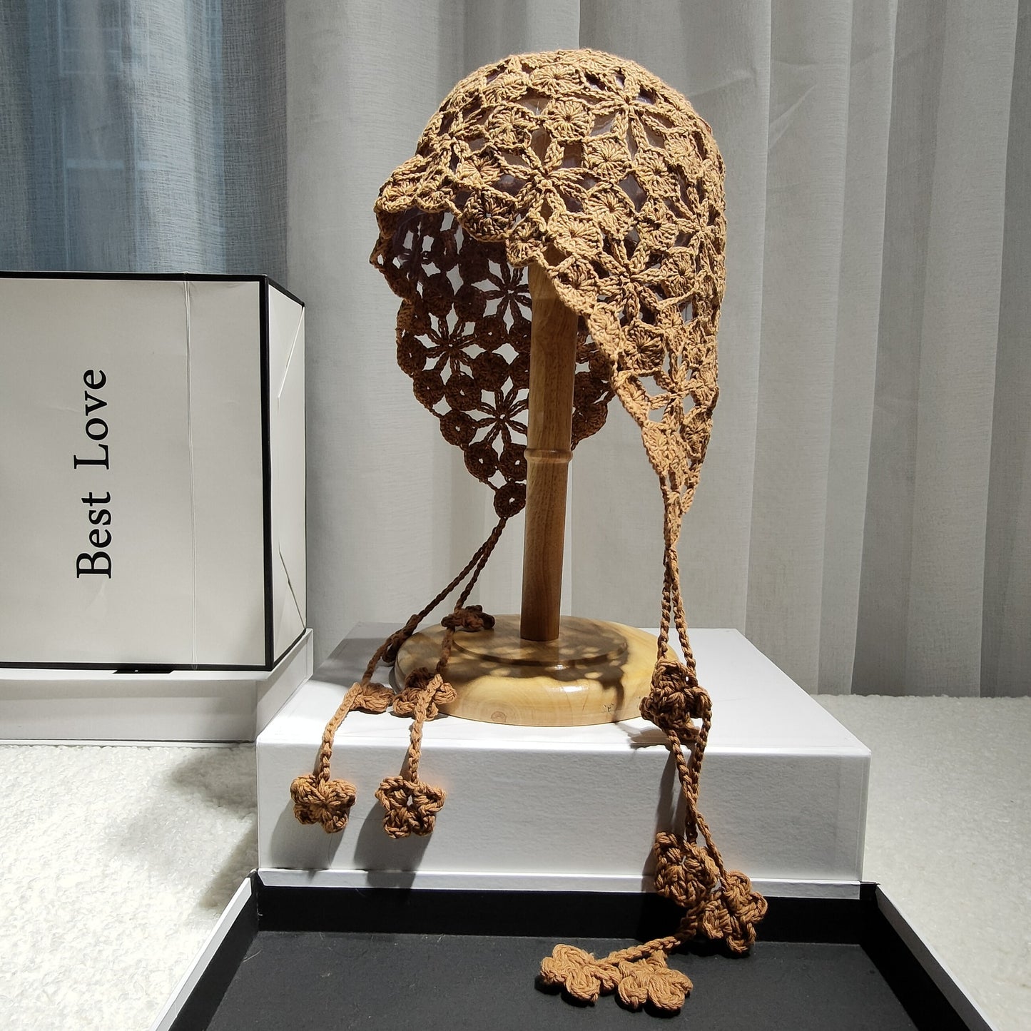 Pure Handmade Cotton Crochet Ethnic Baotou Hat