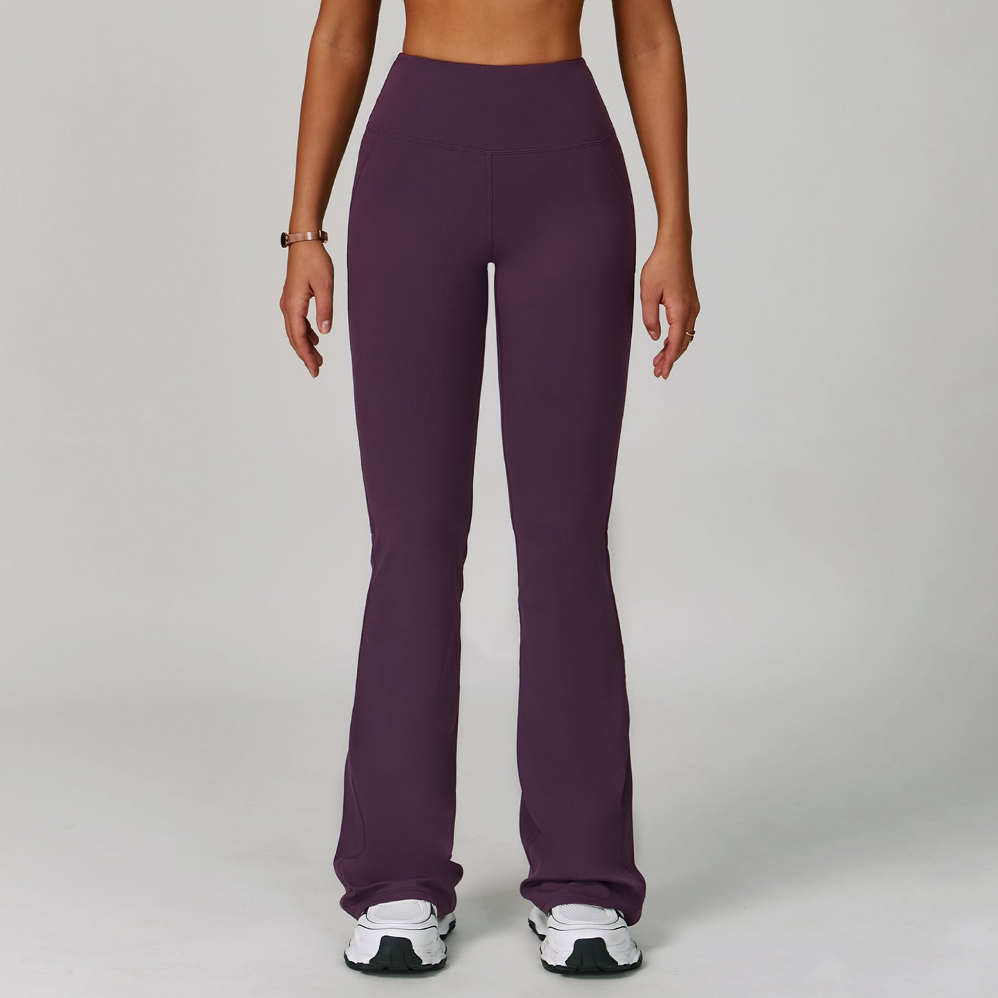 Sports High Waist Hip Lift Wide Leg Outerwear Bell-bottom Pants