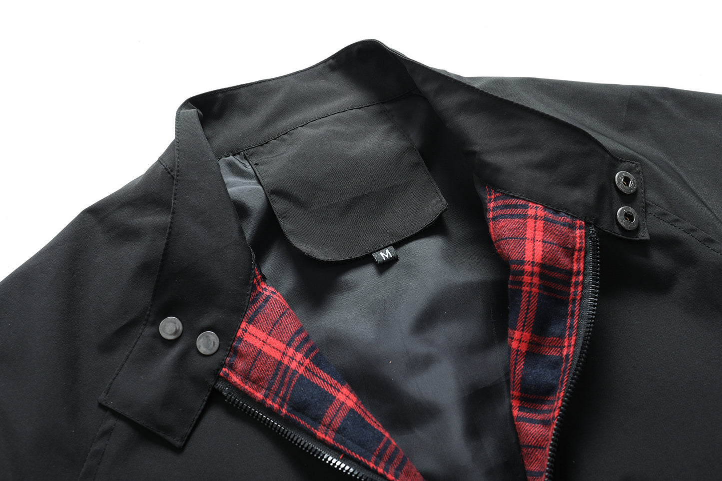 Men's Double Zippered Plaid Breathable Jacket