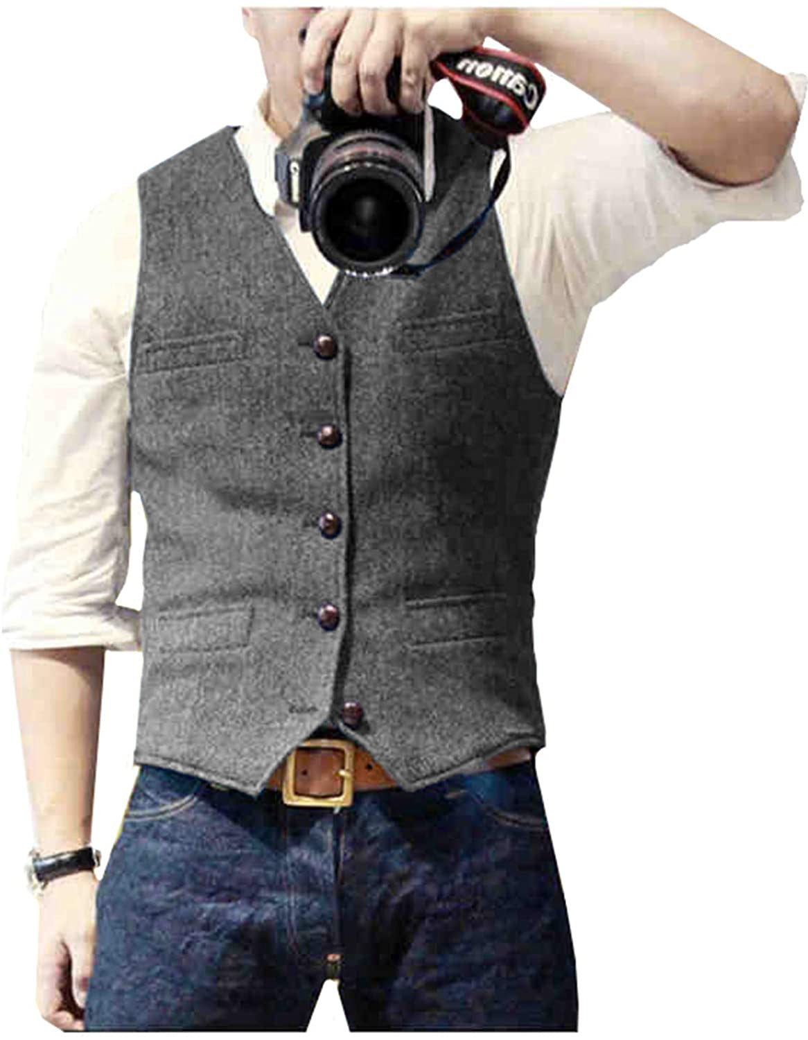 Men's Vest Herringbone Wedding Dress