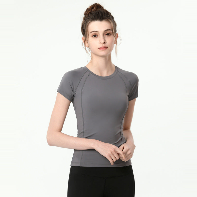 Women's Fashion Yoga Short Sleeve