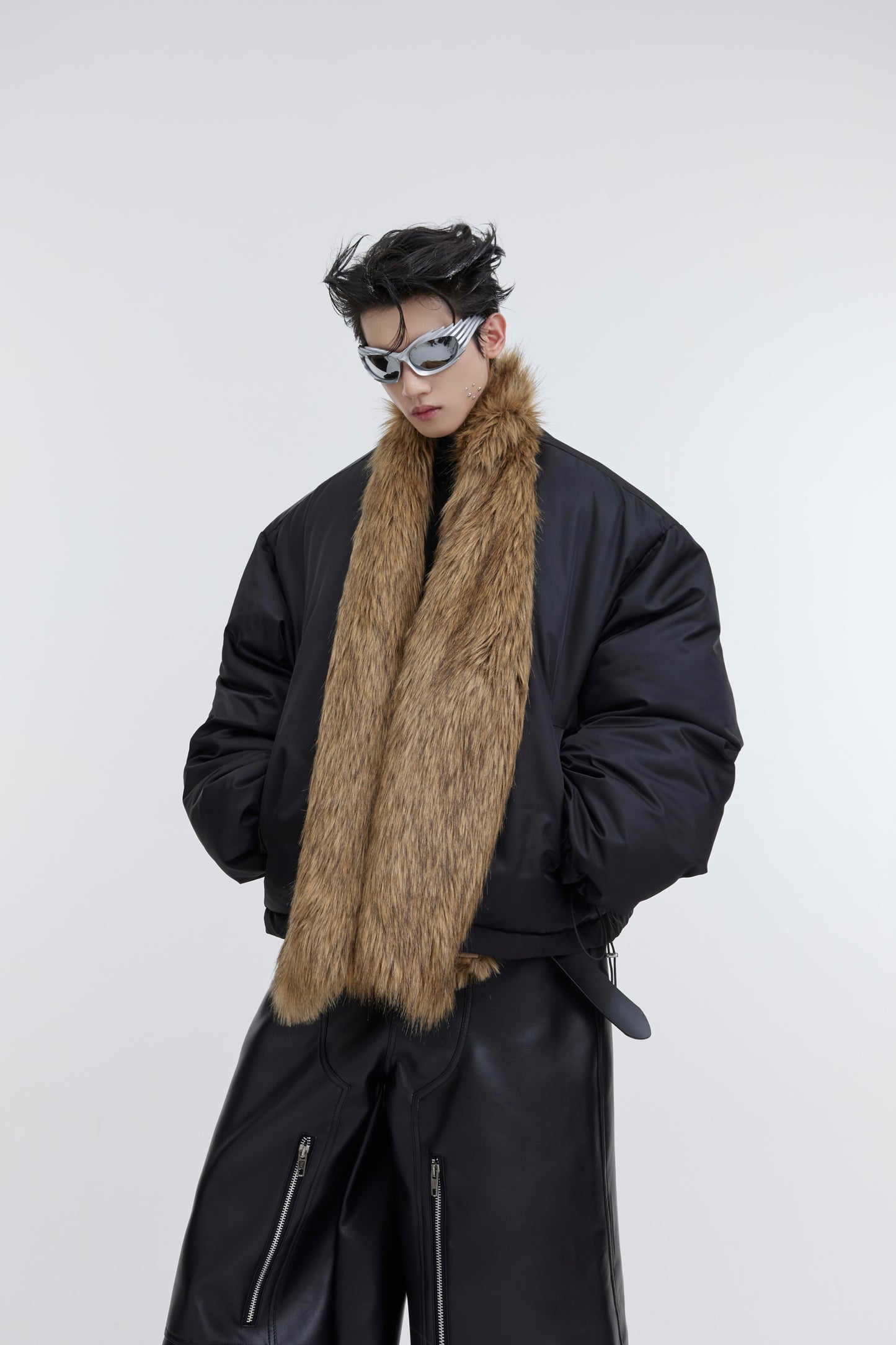 Small Group Anti Mink Fur Grass Thickened Cotton Jacket