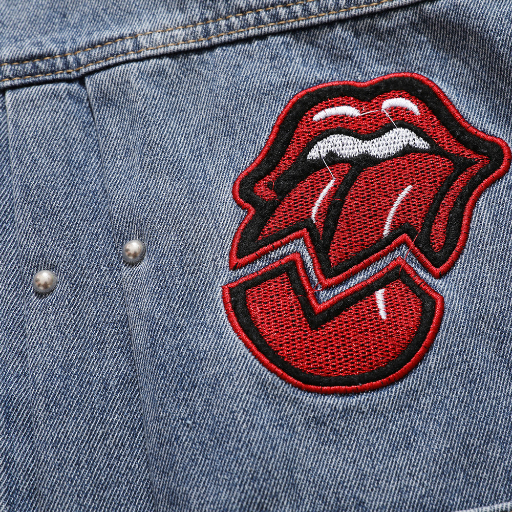 Loose Washed-out Worn Jeans Punk