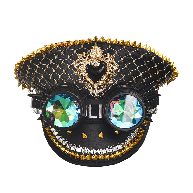 Sequin Top Hat With Big Brim For Male And Female Performances