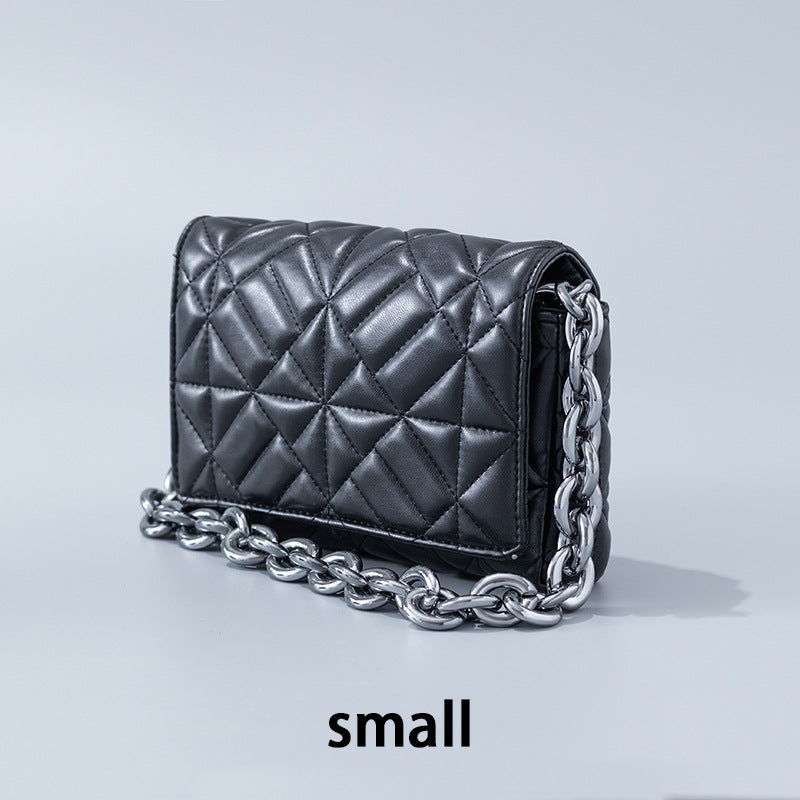 Lingge Small Bag Trendy One-shoulder Crossbody Quilted