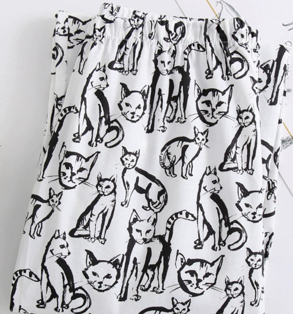 Pajama Pants Pure Cotton Cartoon Large Size Casual Simple Loose And Cute Home Pants Women