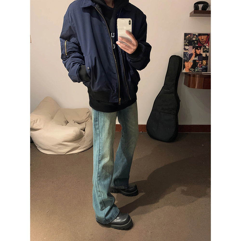 American Retro Pilot Jacket Men's High-grade Spring And Autumn