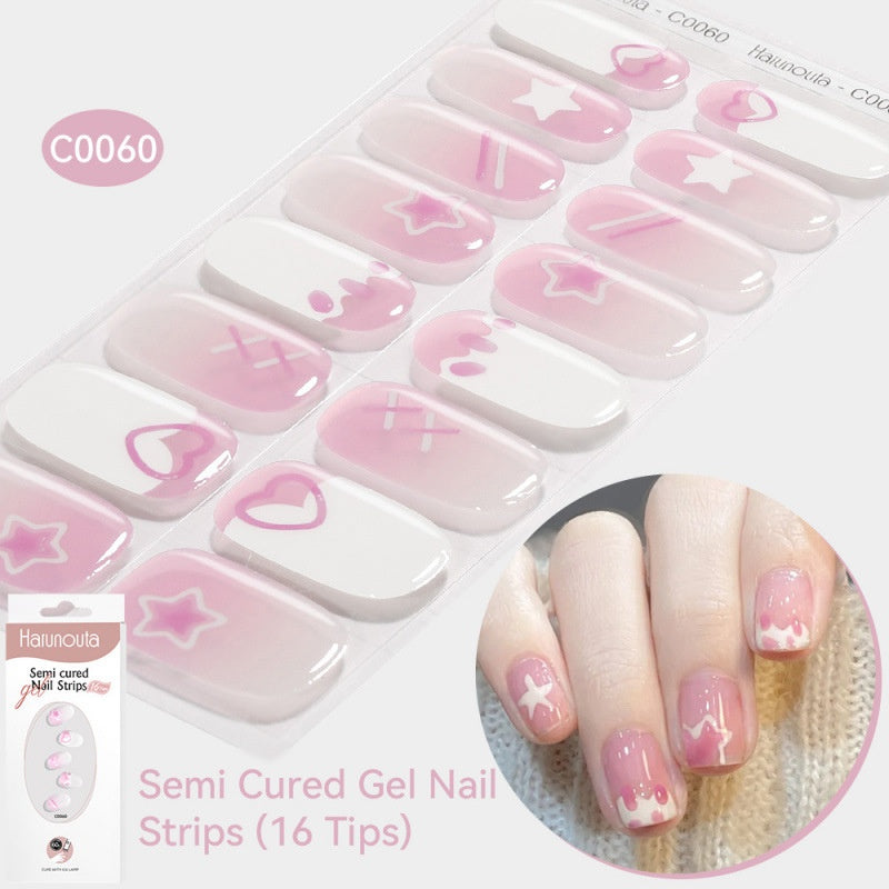 Nail Stickers UV Gel Nail Sticker Semi-curing