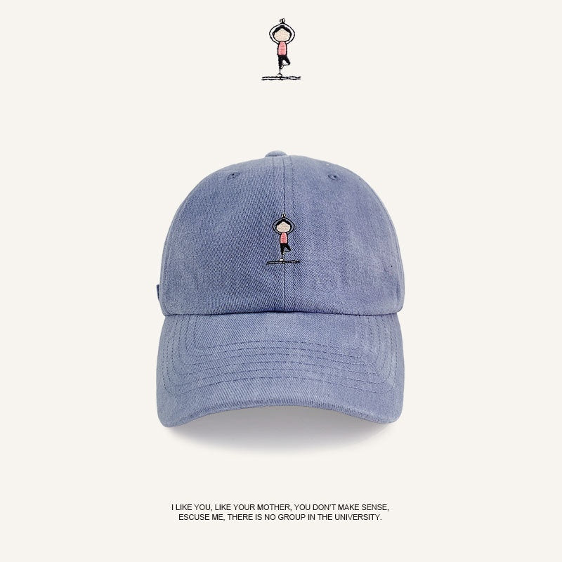 Women's Fashion Letter Embroidery Korean Sun-proof Peaked Cap