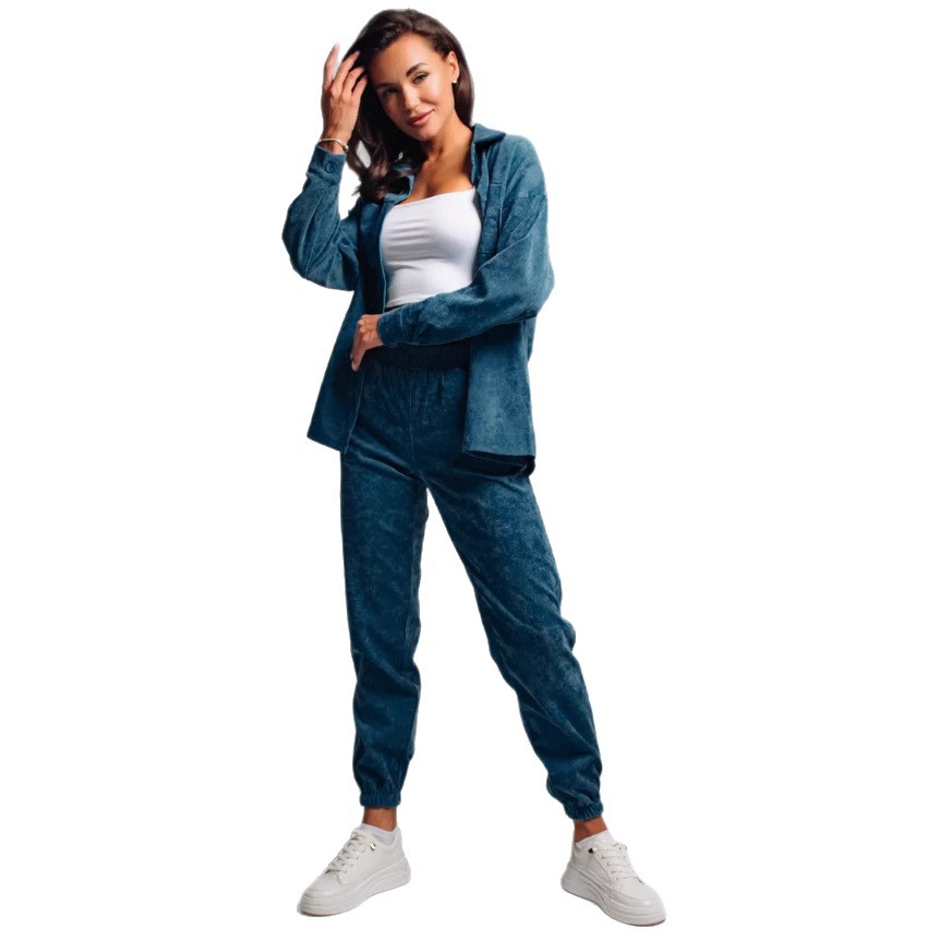 Shirt Casual Loose Corduroy Suit For Women