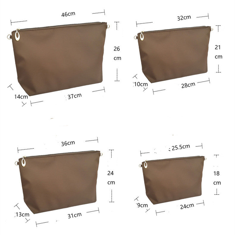 Small And Large Storage Bag With Zippered Inner Pocket