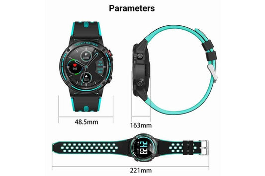 GPS Smart Watch Women Men with Compass Barometer Outdoor Sport Fitness Tracker Heart Rate Smart Watch