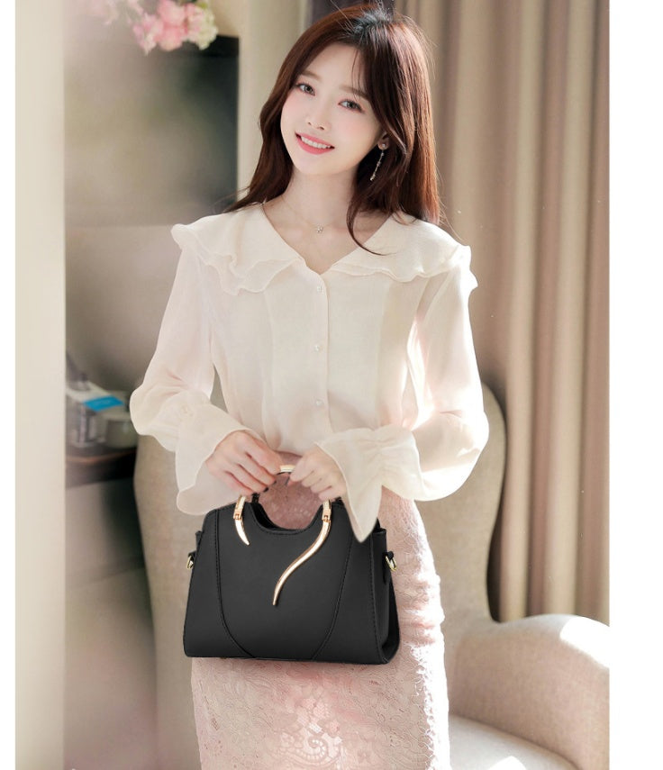Fashion PU Leather Lady Handbag Messenger Bag